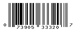 upc 073905333207 barcode image