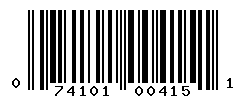 upc 074101004151 barcode image
