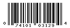 UPC barcode number 074101031294