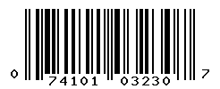 UPC barcode number 074101032307