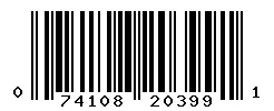 UPC barcode 074108203991