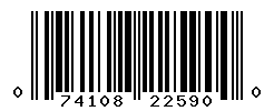 UPC barcode number 074108225900