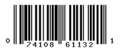 UPC barcode number 074108611321