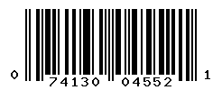 UPC barcode number 074130045521