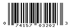 UPC barcode number 074157032023