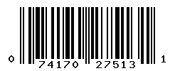 UPC barcode number 074170275131