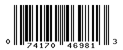 UPC barcode number 074170469813