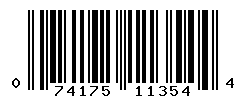 UPC barcode number 074175113544