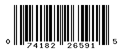 UPC barcode number 074182265915