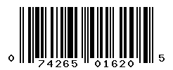 UPC barcode number 074265016205