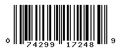 UPC barcode number 074299172489