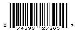 UPC barcode number 074299273056