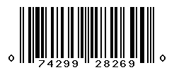 UPC barcode number 074299282690