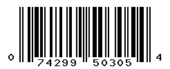 upc 074299503054 barcode image