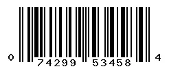 UPC barcode 074299534584