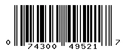 UPC barcode 074300495217