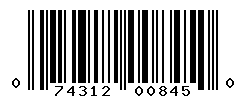 UPC barcode number 074312008450