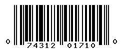 UPC barcode number 074312017100