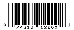 074312129001 barcode