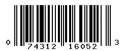074312160523 barcode