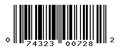 upc 074323007282 barcode image