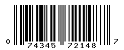 upc 074345721487 barcode image