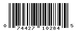 UPC barcode number 074427102845