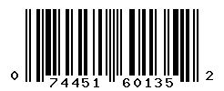 UPC barcode number 074451601352