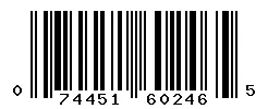UPC barcode 074451602465