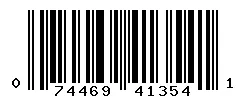 UPC barcode 074469413541