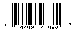 UPC barcode number 074469476607