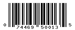UPC barcode 074469500135