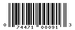 upc 074471000913 barcode image