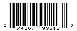 UPC barcode number 074507992137