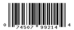 upc 074507992144 barcode image