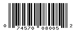 074570080052 barcode
