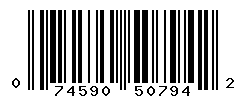 upc 074590507942 barcode image