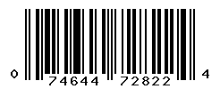 UPC barcode number 074644728224