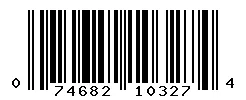 UPC barcode 074682103274