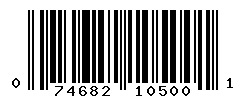 UPC barcode number 074682105001