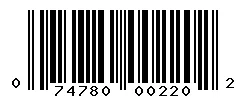 074780002202 barcode
