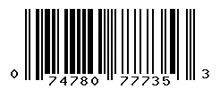 074780777353 barcode