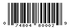 upc 074804800029 barcode image