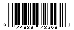 UPC barcode number 074826723061