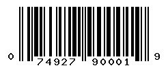 upc 074927900019 barcode image