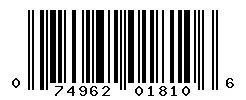 074962018106 barcode