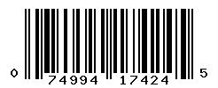 UPC barcode number 074994174245