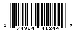 upc 074994412446 barcode image