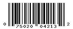 UPC barcode number 075020042132