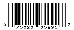 UPC barcode number 075020056917